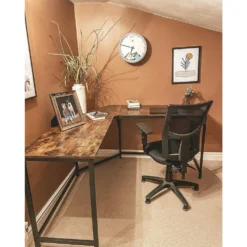 Skånska Möbelhuset Norton Hörnskrivbord 149/149 X 50 Cm - Brun/svart -Stolar affär 259c03de4fafbe02c9d25156d18d407fd5