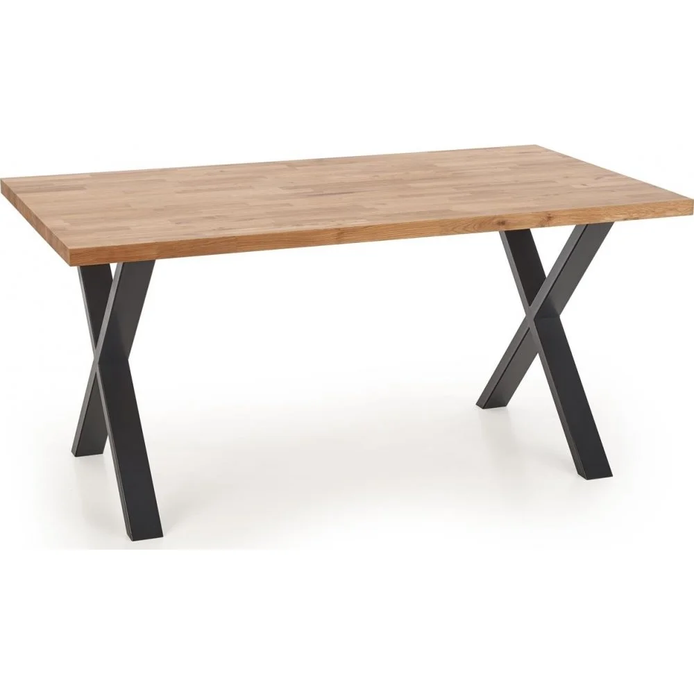 Skånska Möbelhuset Gambon Matbord Med Kryssben 160 Cm - Ek/svart 7 Skånska Möbelhuset Gambon Matbord Med Kryssben 160 Cm - Ek/svart - Bild 6