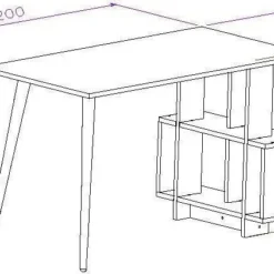 Skånska Möbelhuset Lagomood Skrivbord 120x60 Cm - Ek/vit -Stolar affär 26f144fa0fa39daf1cb1f3f933b2aa4921