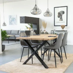 HOUSE NORDIC Toulon Matbord - Oljad Ek - 140x95x76x4 -Stolar affär 27d7bb296d4bf4746c4ac4cfd3c401cc2f