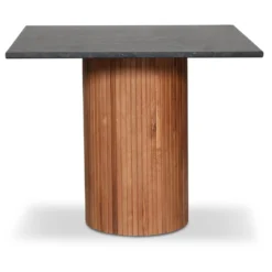 Skånska Möbelhuset Decibel Runt Matbord 90x90 Cm - Valnöt / Svart Donau Granit