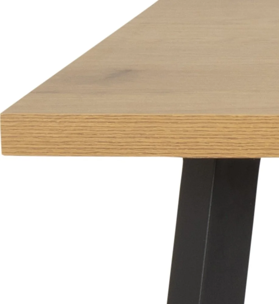 Skånska Möbelhuset Mallow Matbord 190 Cm - Ek/svart 6 Skånska Möbelhuset Mallow Matbord 190 Cm - Ek/svart - Bild 4