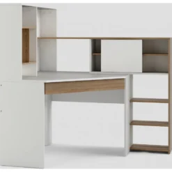 Skånska Möbelhuset Function Plus Skrivbord 138,4 X 101,6 X 141,1 Cm - Vit/ek -Stolar affär 29161fe809723d98e8b1f80edc3467123c