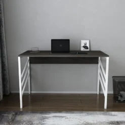 Skånska Möbelhuset Josephine Skrivbord 120 X 60 Cm - Vit/mörkgrå -Stolar affär 299a34faf79606b069702bd5583ea5c226