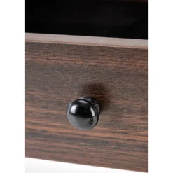 Skånska Möbelhuset Tavolin Skrivbord 128x48 Cm - Valnöt/svart -Stolar affär 2a57b9358dd80ad6024f69ff144d41dd55