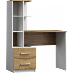 Skånska Möbelhuset Boro Skrivbord 160x60 Cm - Wotan Ek/vit