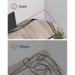 Skånska Möbelhuset Rami Hörnskrivbord 138/138 X 49 Cm - Gråbeige/svart -Stolar affär 2b1531b1df182b97b576289f048e22859a