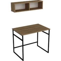 Skånska Möbelhuset Gama Skrivbord 90x60 Cm - Ek/svart -Stolar affär 2b635e3b8ac367488f531a7a686db48a29
