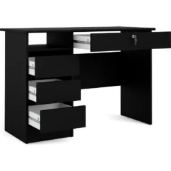 Skånska Möbelhuset Function Plus Skrivbord Med 3 Lådor 109,3 X 48,5 Cm - Svart -Stolar affär 2b6cd6a001449e5b0f7047a611bf972687