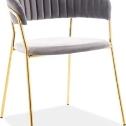 Skånska Möbelhuset Lira Matstol - Grå Sammet