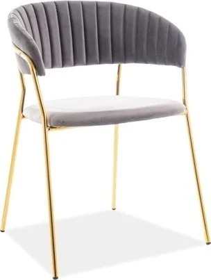 Skånska Möbelhuset Lira Matstol - Grå Sammet 3 Skånska Möbelhuset Lira Matstol - Grå Sammet