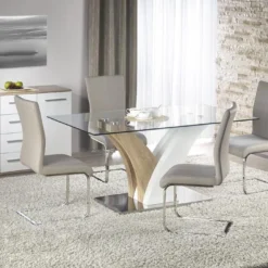 Skånska Möbelhuset Constanza Matbord 160 Cm - Vit/ek