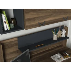 Skånska Möbelhuset Bumerang Skrivbord 120x60 Cm - Valnöt/antracit -Stolar affär 2def3f2a3107a4de0798bf19bb30950856