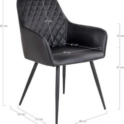 HOUSE NORDIC Harbo Matstol - Svart -Stolar affär 2ecb421b1cb6d7fb3464add4debc53ceed