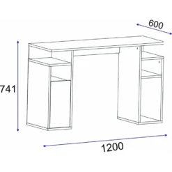 Skånska Möbelhuset Parvin Skrivbord 120x60 Cm - Valnöt -Stolar affär 2ff0825d6c7513f86b6fb6684f7855b26f