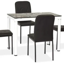 Skånska Möbelhuset Anastasia 100 Cm Matbord - Vit/svart