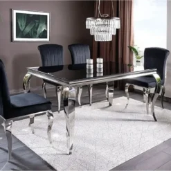 Skånska Möbelhuset Prince Matbord 150 X 90 Cm - Svart/krom -Stolar affär 310de18f63a9f646300dd0a68f4c0a3853