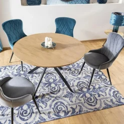 Skånska Möbelhuset Aster Matbord 120 Cm - Ek/svart -Stolar affär 32e811cc11191e75aede89d429ef2ccd2e