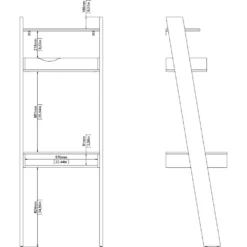 Skånska Möbelhuset Oslo Skrivbord 65 X 48 Cm - Vit/ek -Stolar affär 3388859cd0bb32a0c8e135d1b073a3c5a6
