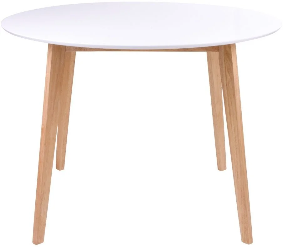HOUSE NORDIC Vojens Matbord - Vit/natur - Ø105 4 HOUSE NORDIC Vojens Matbord - Vit/natur - Ø105 - Bild 2