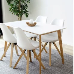 HOUSE NORDIC Vojens Matbord - Vit/natur - 120x70x75 -Stolar affär 33abccda63011cf83322295fc3f01c60be