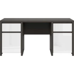 Skånska Möbelhuset Kaspian Skrivbord 160 X 65 Cm - Wenge/vit -Stolar affär 3455d864660b1b9477e4894cd01ed2fb66