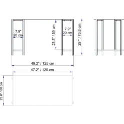 Skånska Möbelhuset Reader Skrivbord 125x60 Cm - Svart/valnöt -Stolar affär 347b75b87b13ef5fd800c04dc9630dbc36