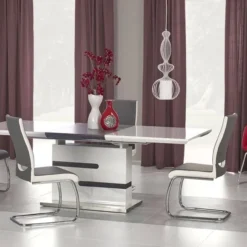 Skånska Möbelhuset Cathrina Matbord 160-220 Cm - Vit/grå