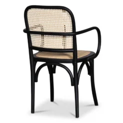 Skånska Möbelhuset Malmby Karmstol Böjträ Svart/rotting -Stolar affär 3775e785630fd6fef16e55ee001a74c439