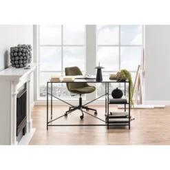 Skånska Möbelhuset Seaford Skrivbord 130 Cm - Svart -Stolar affär 38448d3ca66c8f47db7a40435cbef72eb3