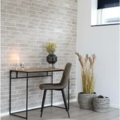 HOUSE NORDIC Vita Skrivbord 45x100 Cm - Svart/ek Imitation -Stolar affär 38835e8ab80735de690812ec44683d4a1f