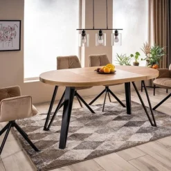 Skånska Möbelhuset Galaxy Matbord 100-168 X 100 Cm - Artisan Ek/svart -Stolar affär 38a4a87163731f4ea83278add19453813e