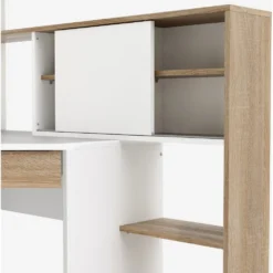 Skånska Möbelhuset Function Plus Skrivbord 138,4 X 101,6 X 141,1 Cm - Vit/ek -Stolar affär 3bacaf46cd8ba9723be55c51a1524e8d02