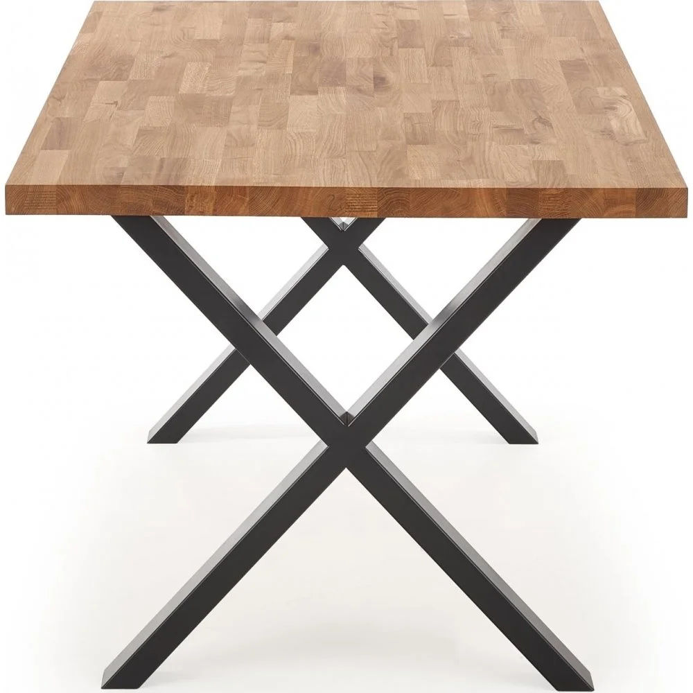 Skånska Möbelhuset Gambon Matbord Med Kryssben 160 Cm - Ek/svart 5 Skånska Möbelhuset Gambon Matbord Med Kryssben 160 Cm - Ek/svart - Bild 4