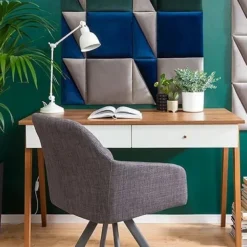 Skånska Möbelhuset Heda Skrivbord 120,5 X 60 Cm - Vit/lärk -Stolar affär 3ce16412c21eb2f36d08bd71f190db265d