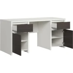 Skånska Möbelhuset Kaspian Skrivbord 160 X 65 Cm - Vit/wenge -Stolar affär 3d008e8e8d390f3e1afcfc13811729fc48