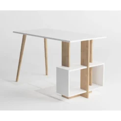 Skånska Möbelhuset Lagomood Skrivbord 120x60 Cm - Ek/vit -Stolar affär 41891ba0f320dce83668e93850b4ca989a