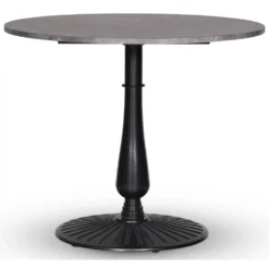 Skånska Möbelhuset Mystery Bord Runt 90 Cm - Blad Svart Underrede/betongimitation