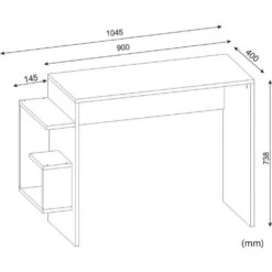 Skånska Möbelhuset Alaska Skrivbord 104,5x40 Cm - Vit -Stolar affär 4324a21133e51fc9c2ee432fb64ede6f02