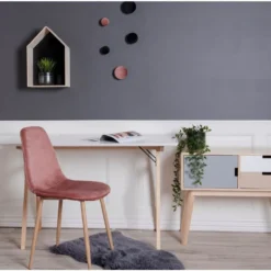 HOUSE NORDIC Vojens Skrivbord 120x60 Cm - Vit/natur -Stolar affär 4345b7959134737d4c0e6886de9b5010a4