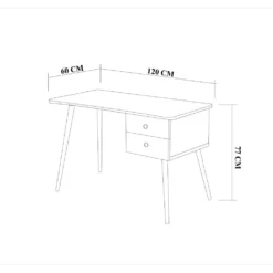Skånska Möbelhuset Balbina Skrivbord 120x60 Cm - Vit -Stolar affär 445e340bc656ad5bf6220bcfdc4a8ff055
