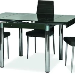 Skånska Möbelhuset Dayana 80-131 Cm Matbord - Svart/krom