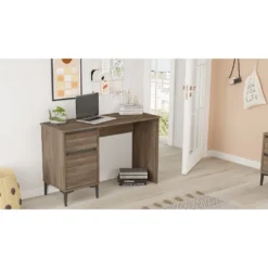 Skånska Möbelhuset Aristo Skrivbord 120x44,5 Cm - Brun/antracit -Stolar affär 4462cf072c2e6d3494cc077446470c00fb