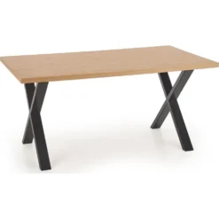 Skånska Möbelhuset Gambon Matbord Med Kryssben 160 Cm - Ekfaner/svart -Stolar affär 44fb45d4d0db130ecfa79f5669e2ee1bc8