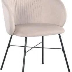 Skånska Möbelhuset Sevilla Karmstol - Beige (Sammet)