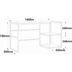 Skånska Möbelhuset Voyage Skrivbord 140x60 Cm - Furu -Stolar affär 458a7b35c3b4f5d0ae76f3a8c1fff6d197