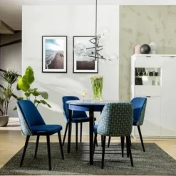 Skånska Möbelhuset Lucan 2 Matbord 95-195 X 95 Cm - Blå/svart 12 Skånska Möbelhuset Lucan 2 Matbord 95-195 X 95 Cm - Blå/svart -Stolar affär 46972bf24e39434ed46944562d08424420