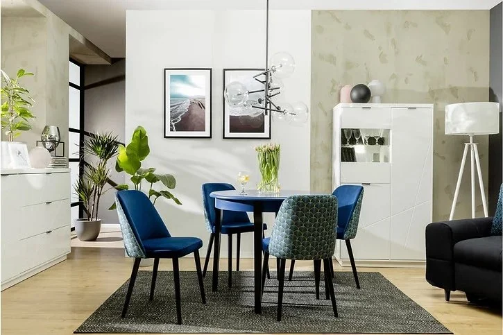 Skånska Möbelhuset Lucan 2 Matbord 95-195 X 95 Cm - Blå/svart 7 Skånska Möbelhuset Lucan 2 Matbord 95-195 X 95 Cm - Blå/svart - Bild 6