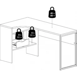 Skånska Möbelhuset Function Plus Skrivbord 145,1 X 81 X 76,8 Cm - Vit/ek -Stolar affär 4879de059d606affc21c628098994625ed