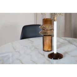 Skånska Möbelhuset Kvarnbacken Matbord 106 Cm - Ljus Marmor/svart -Stolar affär 49540c43760605539968f6ecb2bab7c029